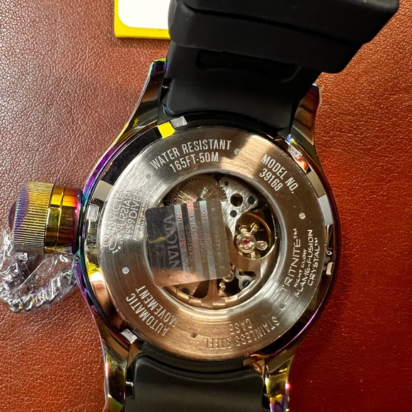 Invicta Russian Diver 39168 Mens Iridescent Silicone Automatic Skeleton Watch - Picture 5 of 7